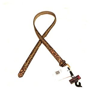 NWT Betsey Johnson leopard print belt size L